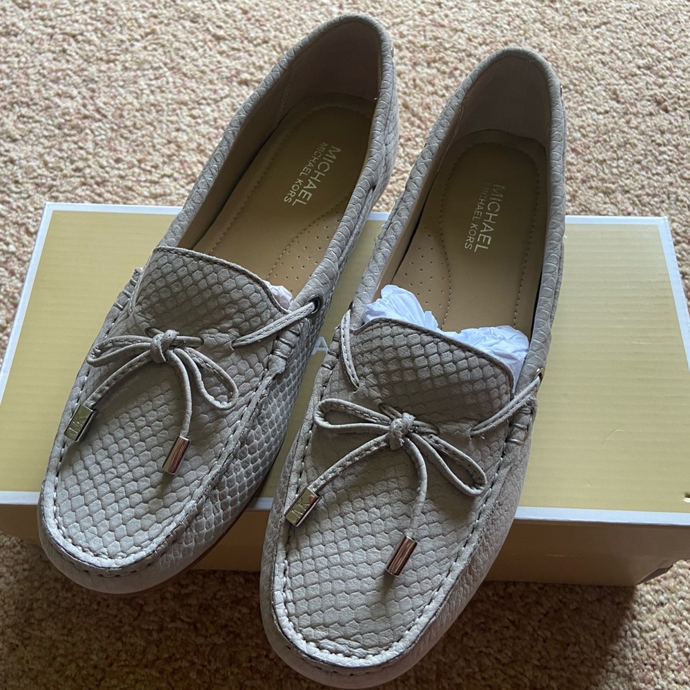 Michael Kors Women's Grey Moccasins